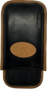 Портсигар Leather Grey/Brown (2P Robusto)