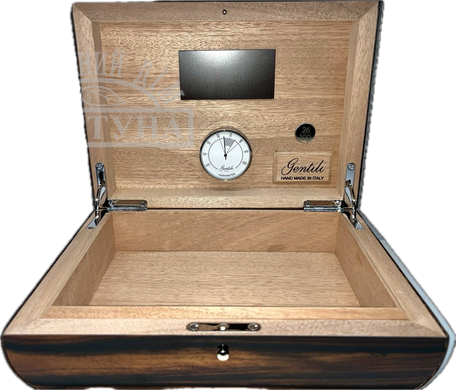 Х`юмідор Gentili 10 CIGARS Ebony Front Leather