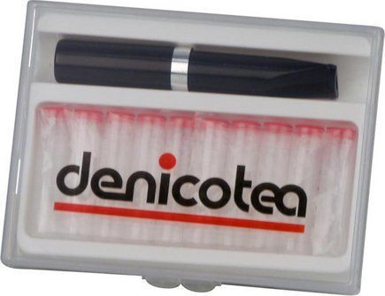 Мундштук DENICOTEA Automatic silver ring/saddle 013214/20275 (з фільтрами 10 шт)