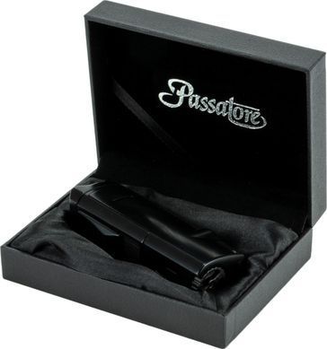 Запальничка PASSATORE 3xjet "Tobago" black matte (з катером 8 мм) 234567