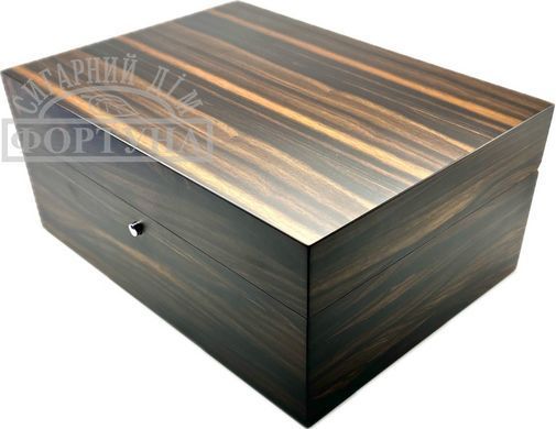 Х'юмідор Gentili Ebano Makassar Bordi Neri Mat 10 Cigars