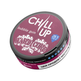 Нікотинові подушечки CHILL UP Hardcore Bubble Gum (28 мг/г)