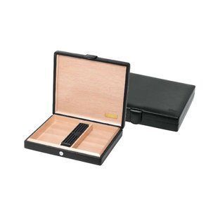 Х'юмідор Zino Travel SM Leather Black Soft