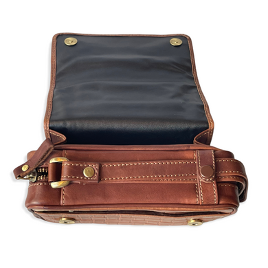 Сумка для люльки Hauser Leather Brown Antik Baided (на 2 люльки)