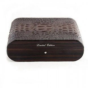 Х`юмідор Gentili Ebano Makassar Pelle Cocco 10 Cigars