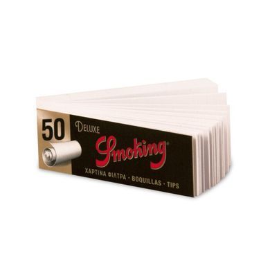 Фільтр для самокруток Smoking Tips Deluxe Паперовий 50 шт.