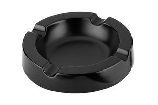 ПОПІЛЬНИЦЯ СИГАРНА ANGELO BLACK MATT CERAMIC 4 SHELVES d 21,5 H. 4,5 см 424007